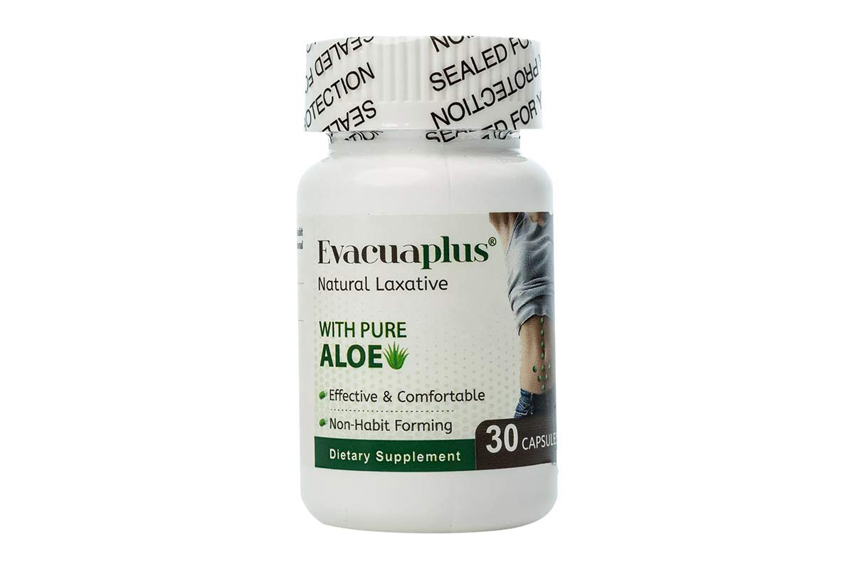 EVACUA PLUS WITH PURE ALOE 30 CAPSULES - Milano Pharmacy