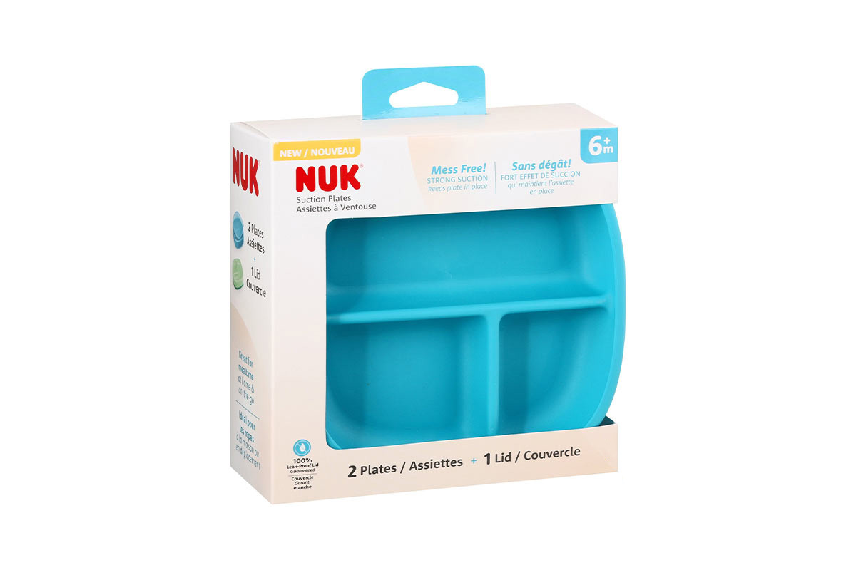 NUK SUCTION PLATES 6 MONTH PLUS 2PACK - Milano Pharmacy