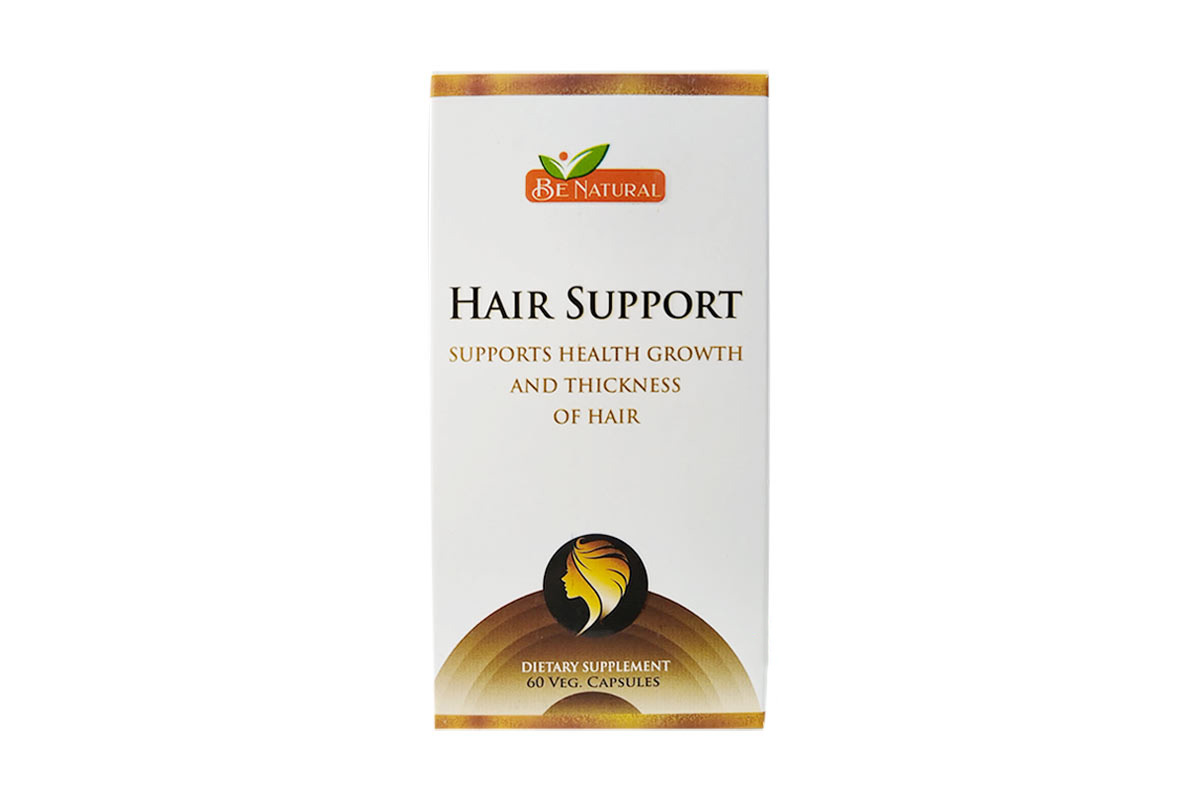 BE NATURAL HAIR SUPPORT 60 VEGANS CAPSULES - Milano Pharmacy