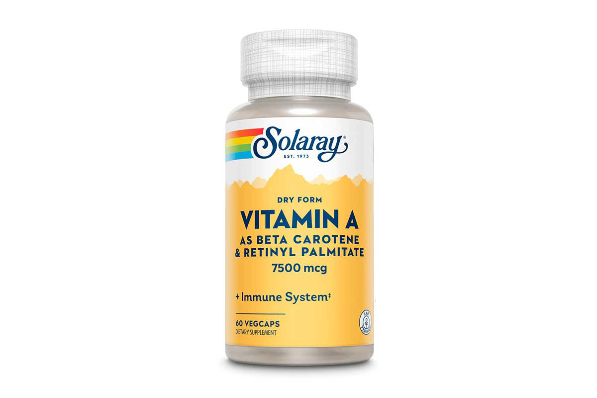 SOLARAY VITAMIN A 7500 MCG 25.000 IU 60 VEGCAPS - Milano Pharmacy