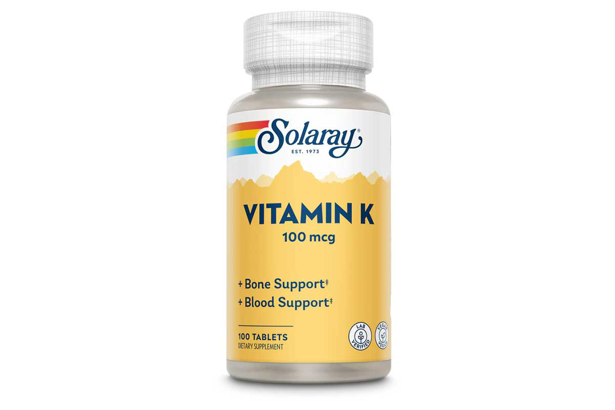 SOLARAY VITAMIN K 100 MCG 100 CAPSULES - Milano Pharmacy