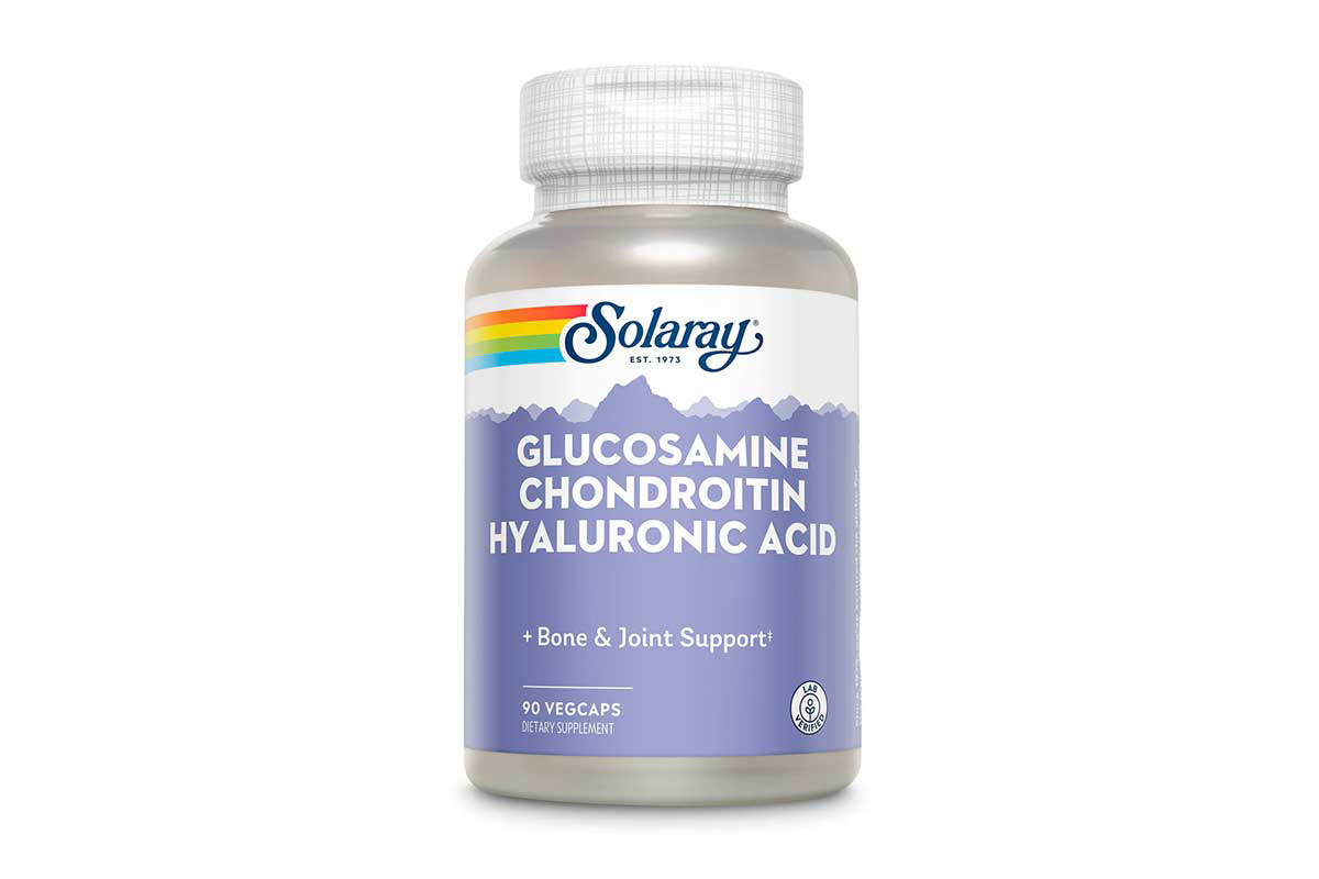 SOLARAY GLUCOSAMINE CHONDROITIN HYALURONIC ACID 90 VEGCAPS - Milano Pharmacy