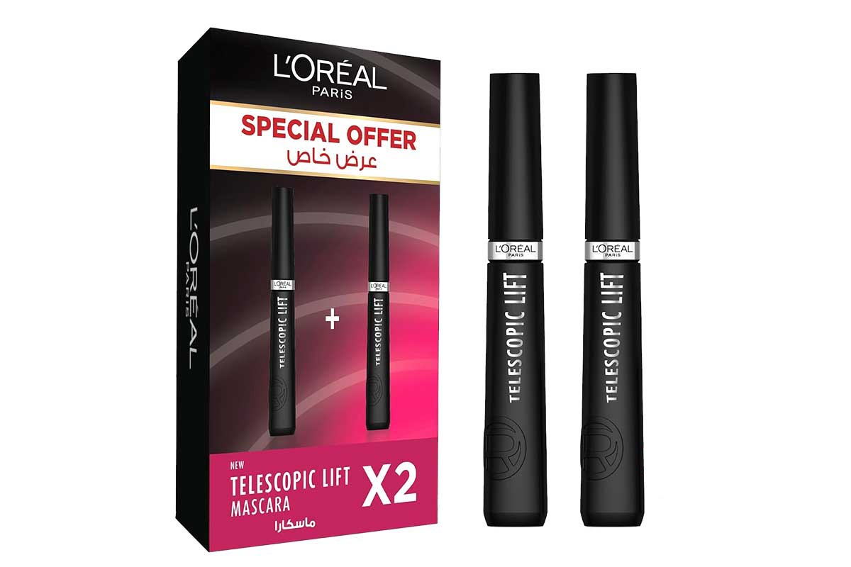 BOX LOREAL TELESCOPIC LIFE MASCARA 2 PCS - Milano Pharmacy