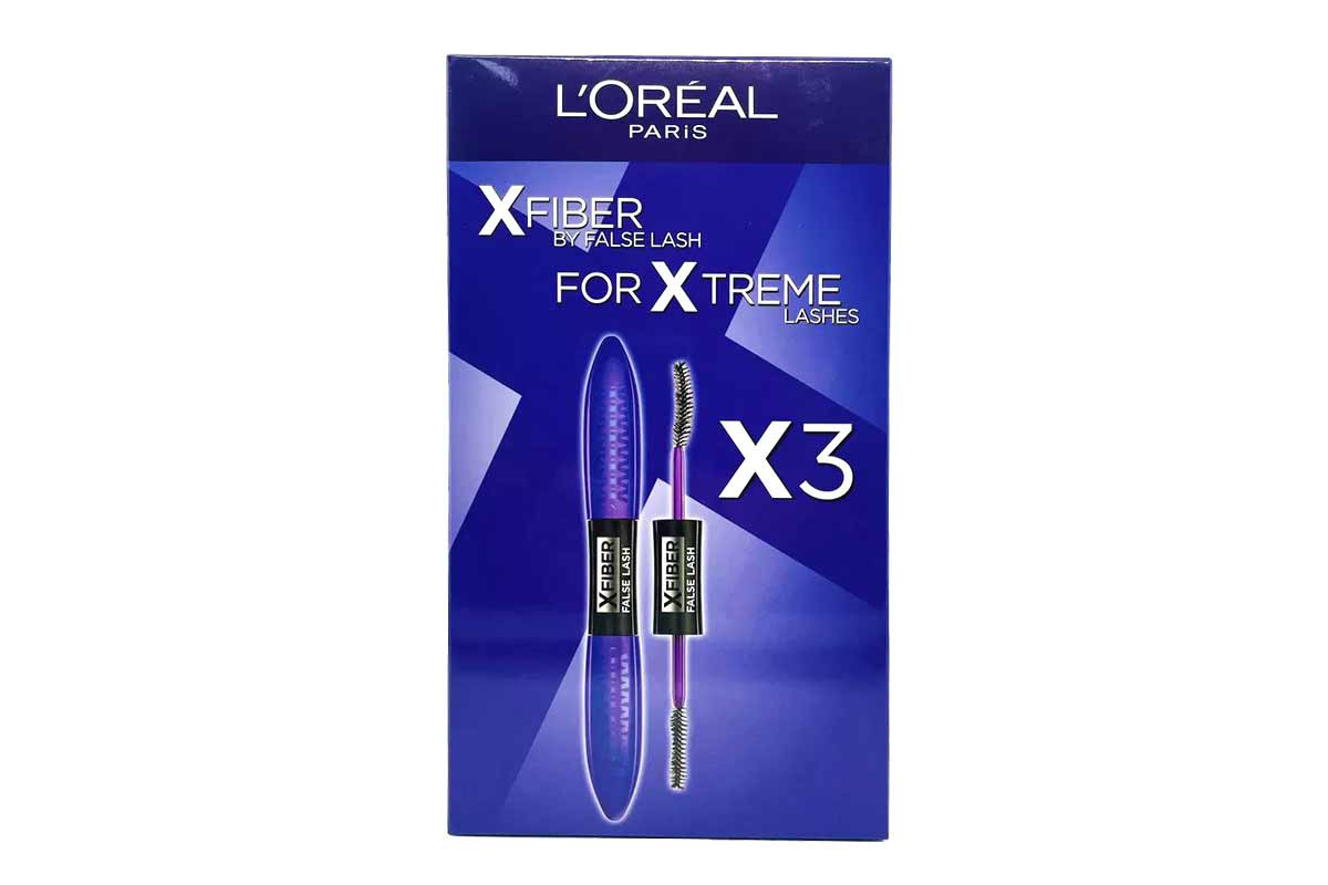 BOX LOREAL XFIBER FALSE LASHES BLACK 3 PCS - Milano Pharmacy