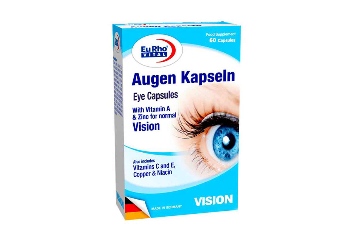 EURHO VITAL AUGEN KAPSELN VISION 60 CAPSULES - Milano Pharmacy