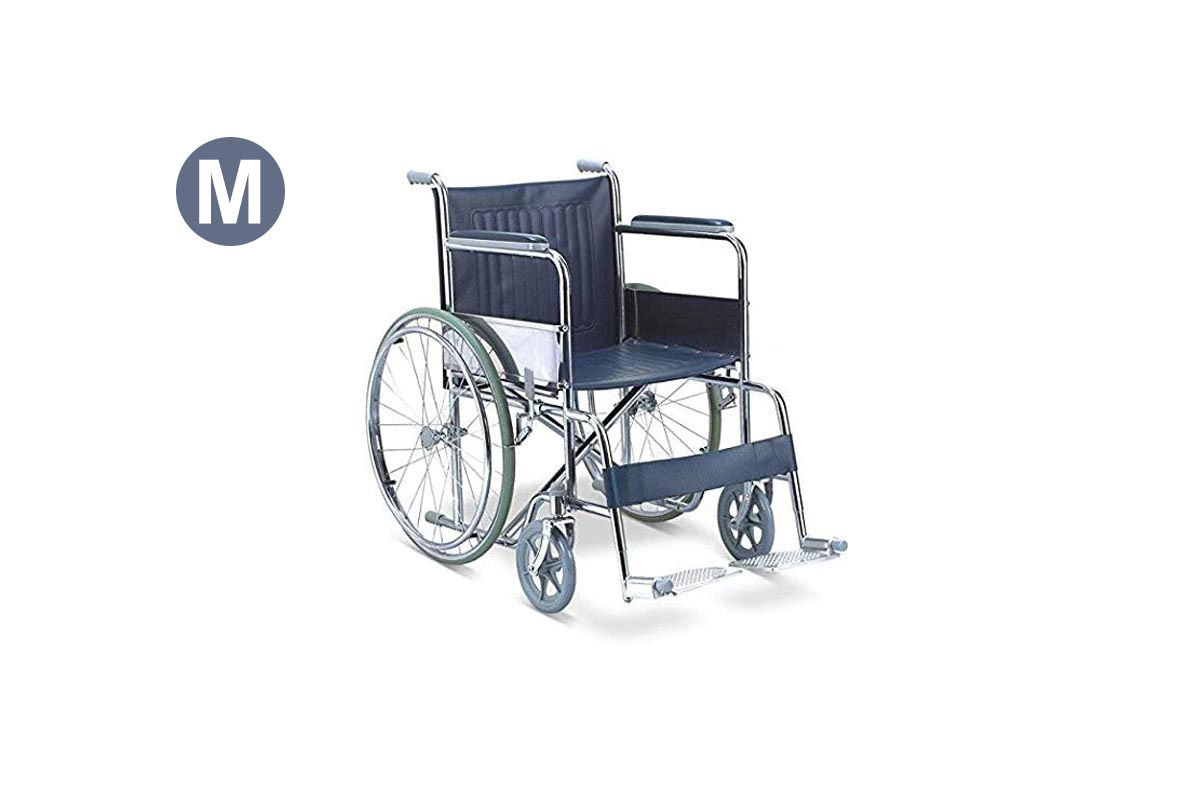 WHEEL CHAIR NORMAL FS 809-46 SIZE MEDIUM - Milano Pharmacy