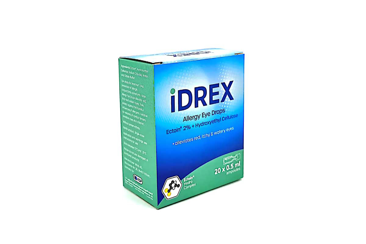 IDREX ALLERGY EYE DROPS 0.5ML X 20 AMPULES - Milano Pharmacy