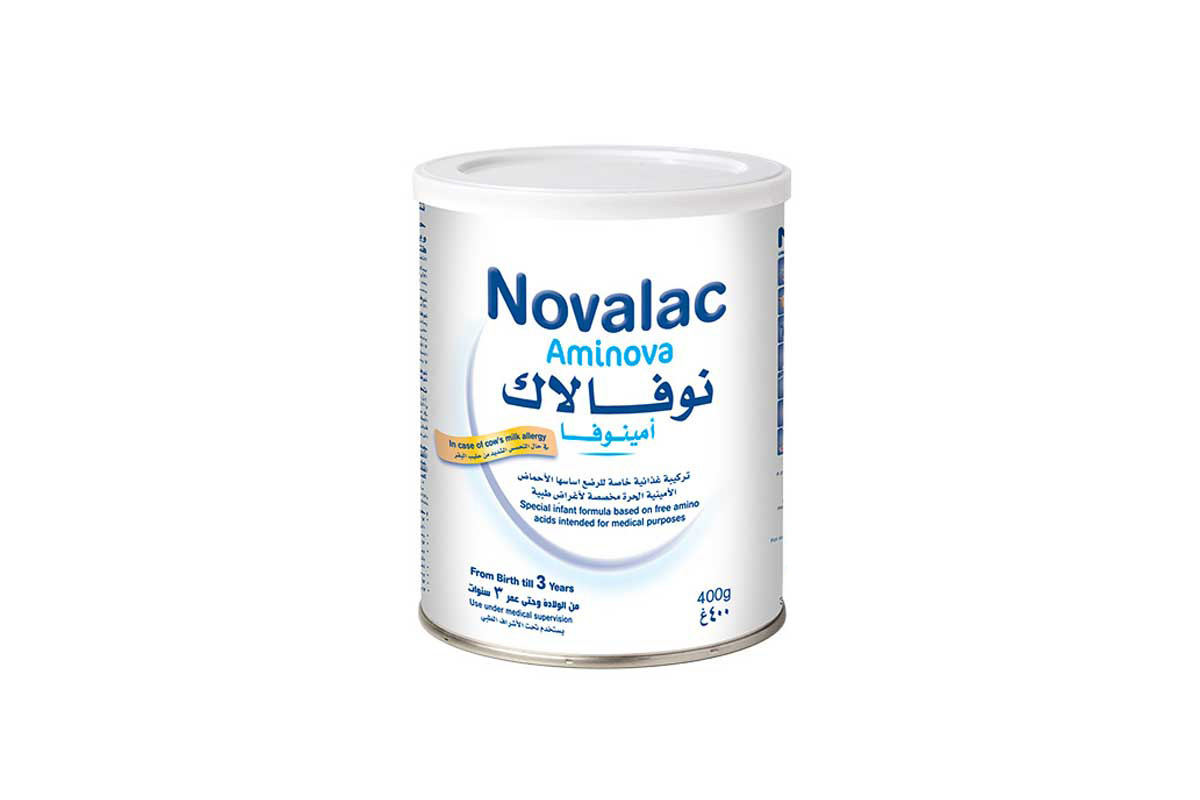 NOVALAC AMINOVA MILK FROM BIRTH TILL 3 YEARS 400 GM - Milano Pharmacy