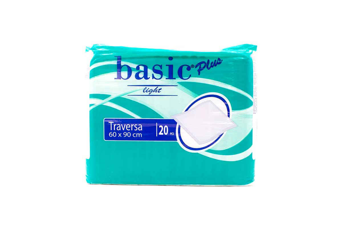 BASIC PLUS TRAVERSA UNDER PADS 60 X 90CM 20 PCS - Milano Pharmacy