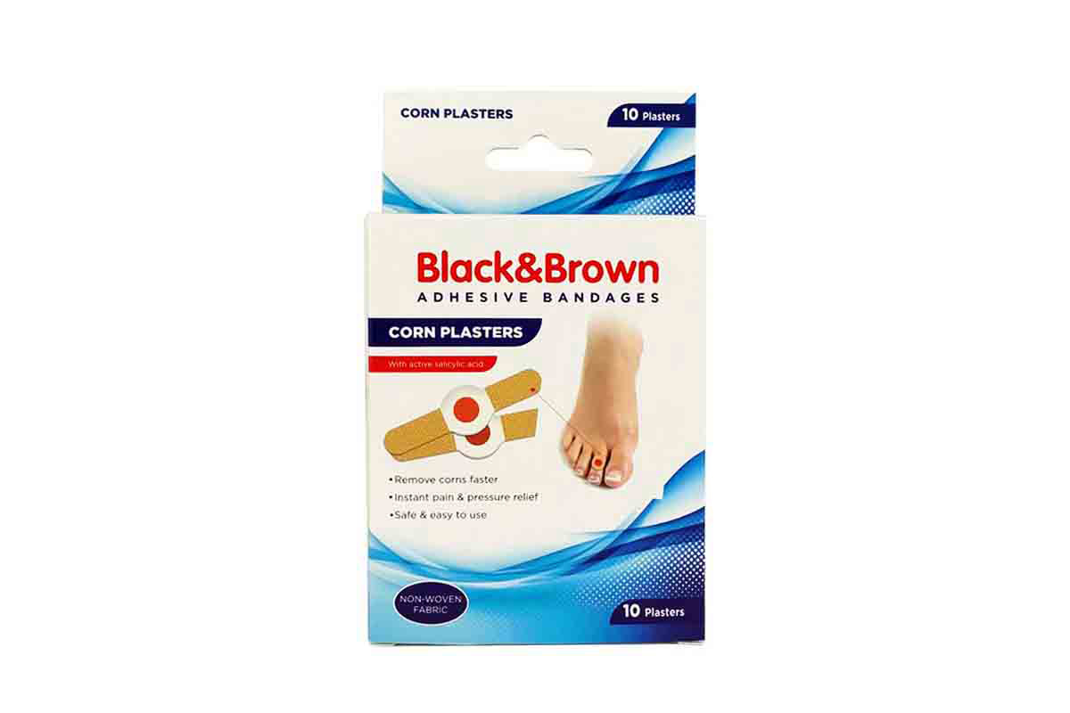 BLACK AND BROWN CORN PLASTERS 10 PLASTERS - Milano Pharmacy