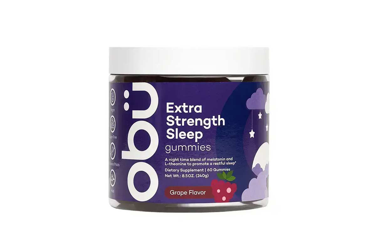 OBU EXTRA STRENGTH SLEEP WITH GRAPE FLAVOR 60 GUMMIES - Milano Pharmacy