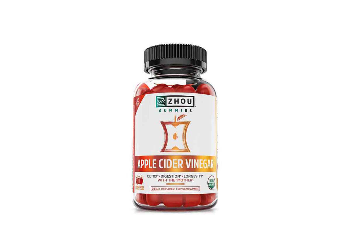 ZHOU APPLE CIDER VINEGAR 500 MG 60 GUMMIES - Milano Pharmacy