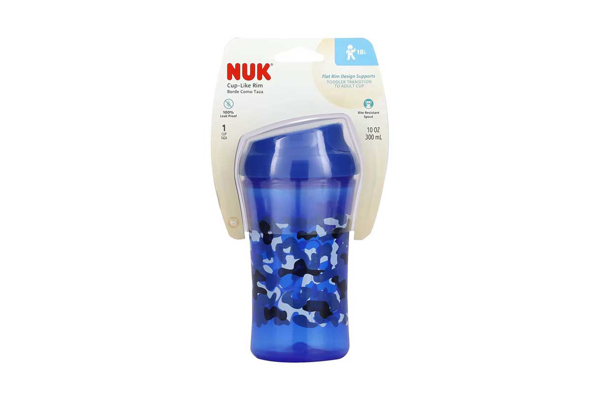 NUK CUP LIKE RIM 18 PLUS MONTHS BLUE 300 ML - Milano Pharmacy