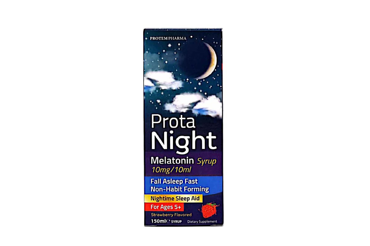 PROTEM PHARMA PROTA NIGHT MELATONIN 10MG /10ML SYRUP 150 ML - Milano Pharmacy