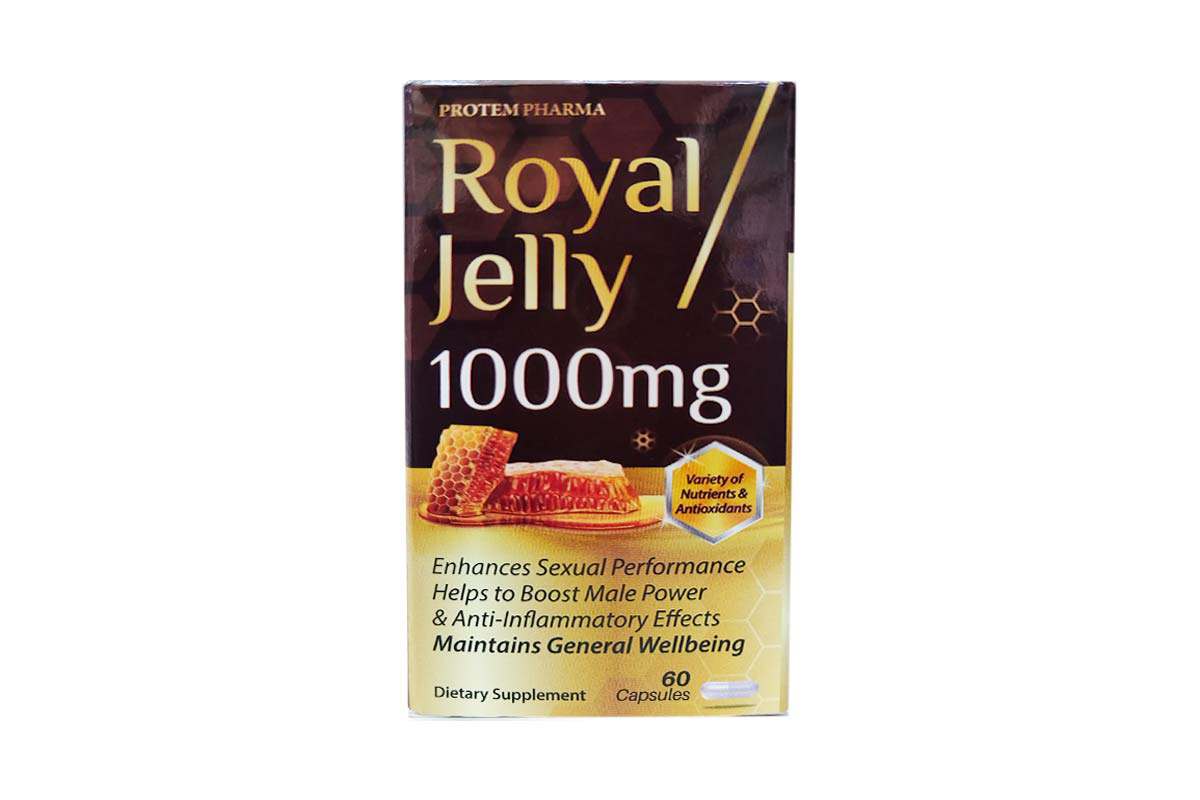 PROTEM PHARMA ROYAL JELLY 1000MG 60 CAPSULES - Milano Pharmacy