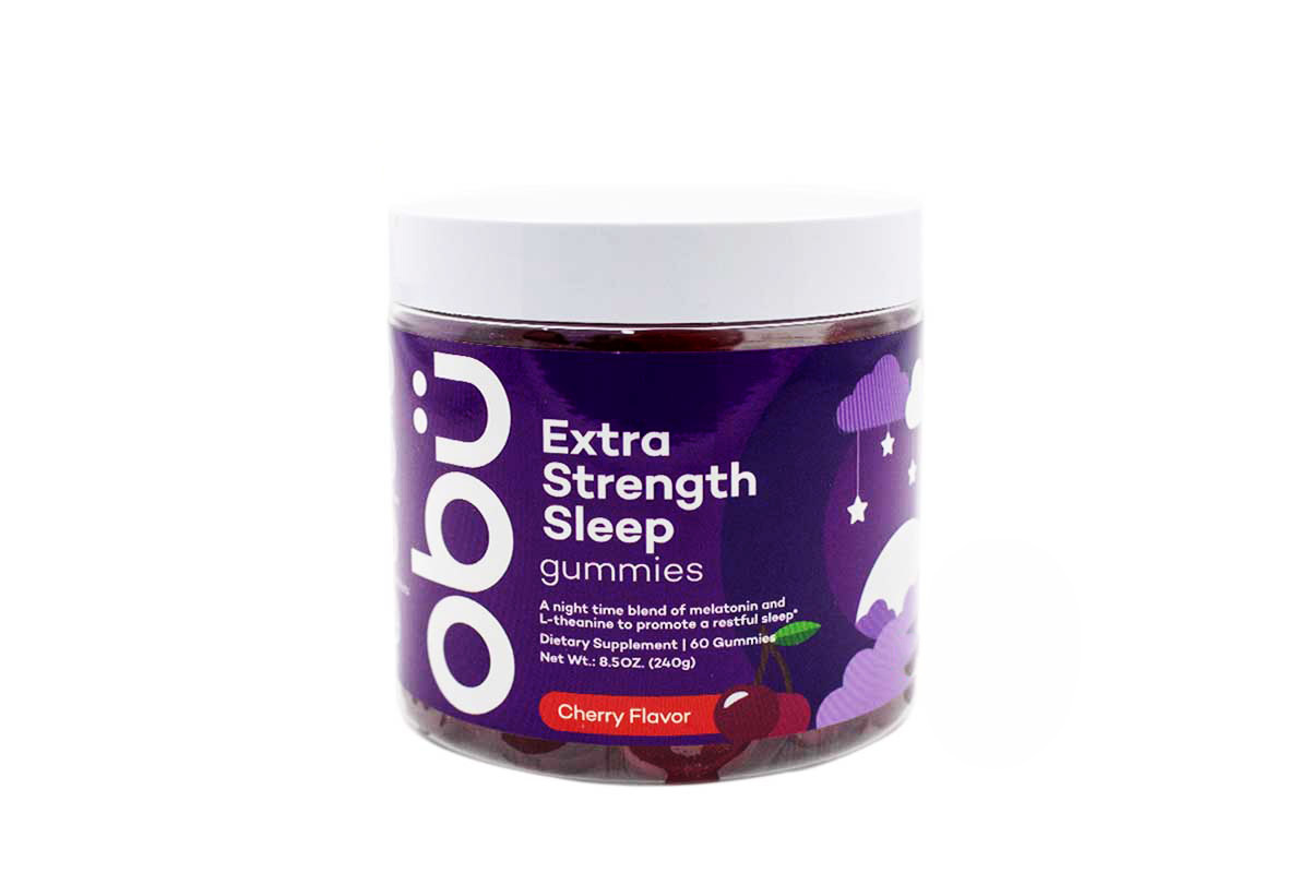 OBU EXTRA STRENGTH SLEEP WITH CHERRY FLAVOR 60 GUMMIES - Milano Pharmacy