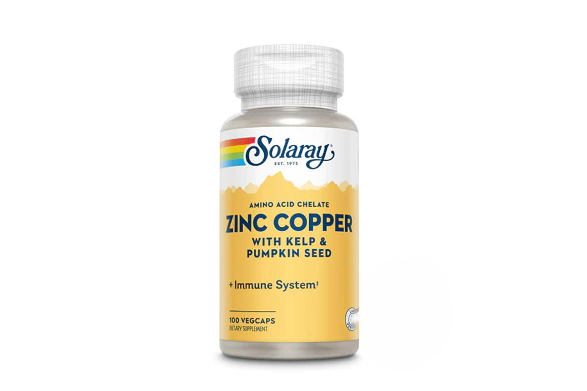 SOLARAY ZINC COPPER 100 VEGETARIAN CAPSULES - Milano Pharmacy