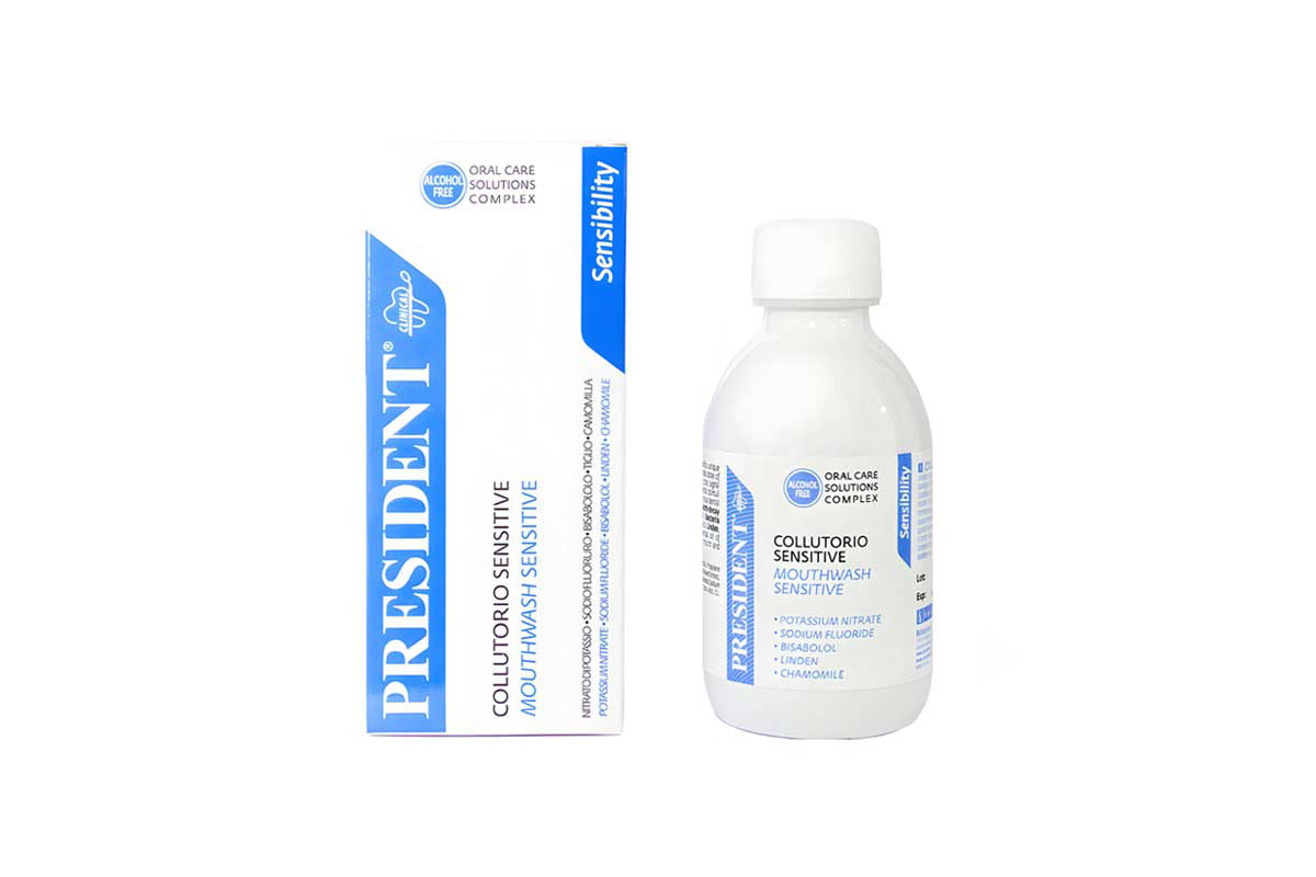 PRESIDENT SENSITIVE MOUTHWASH 200 ML - Milano Pharmacy