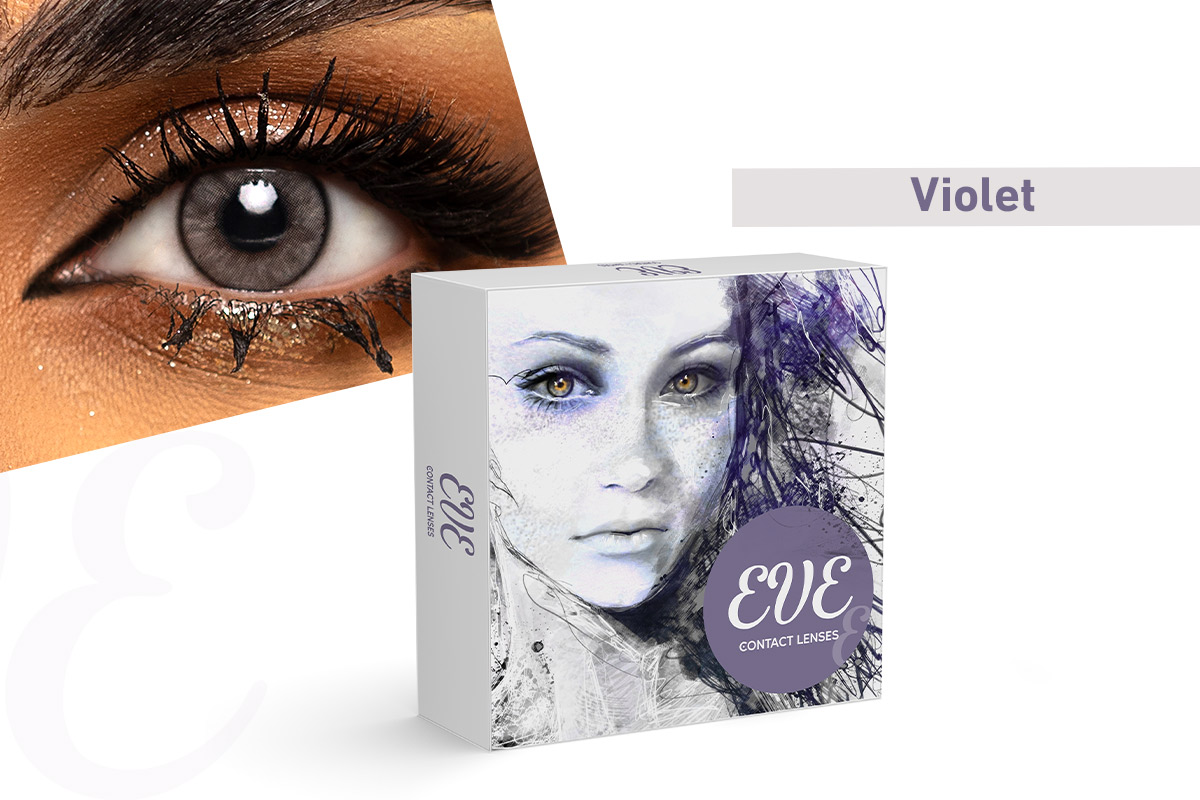 EVE LENSES MONTHLY GRAY VIOLET - Milano Pharmacy