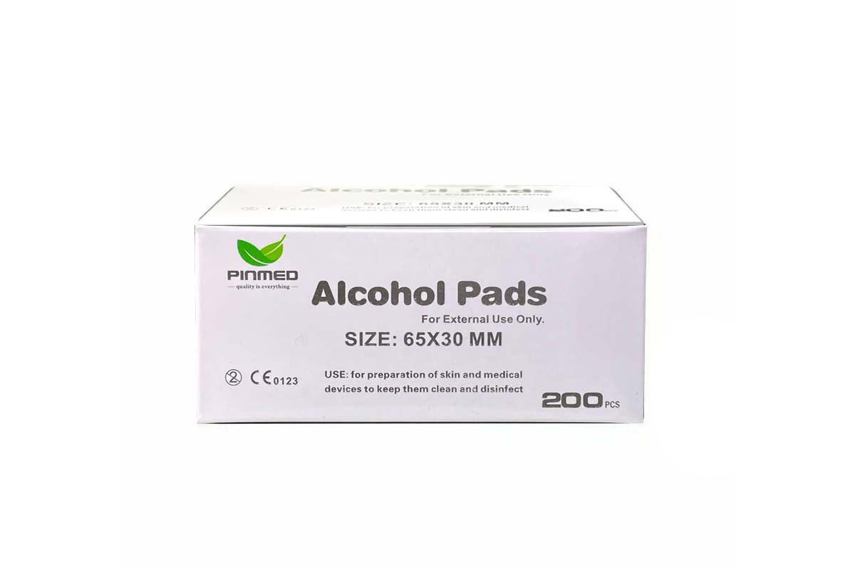 PINMED ALCOHOL PADS SIZE 65X30MM 200 PCS - Milano Pharmacy