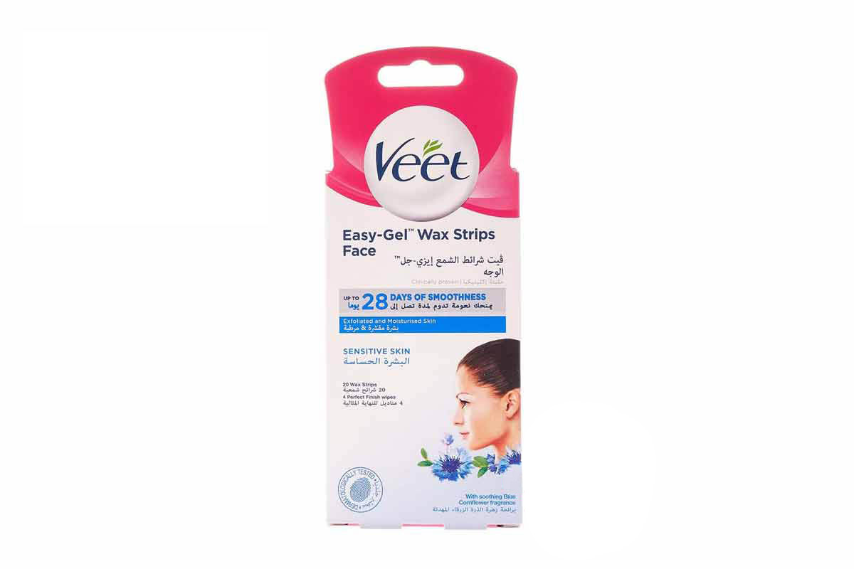 VEET EASY GEL WAX SENSITIVE SKIN 20 WAX STRIPS - Milano Pharmacy