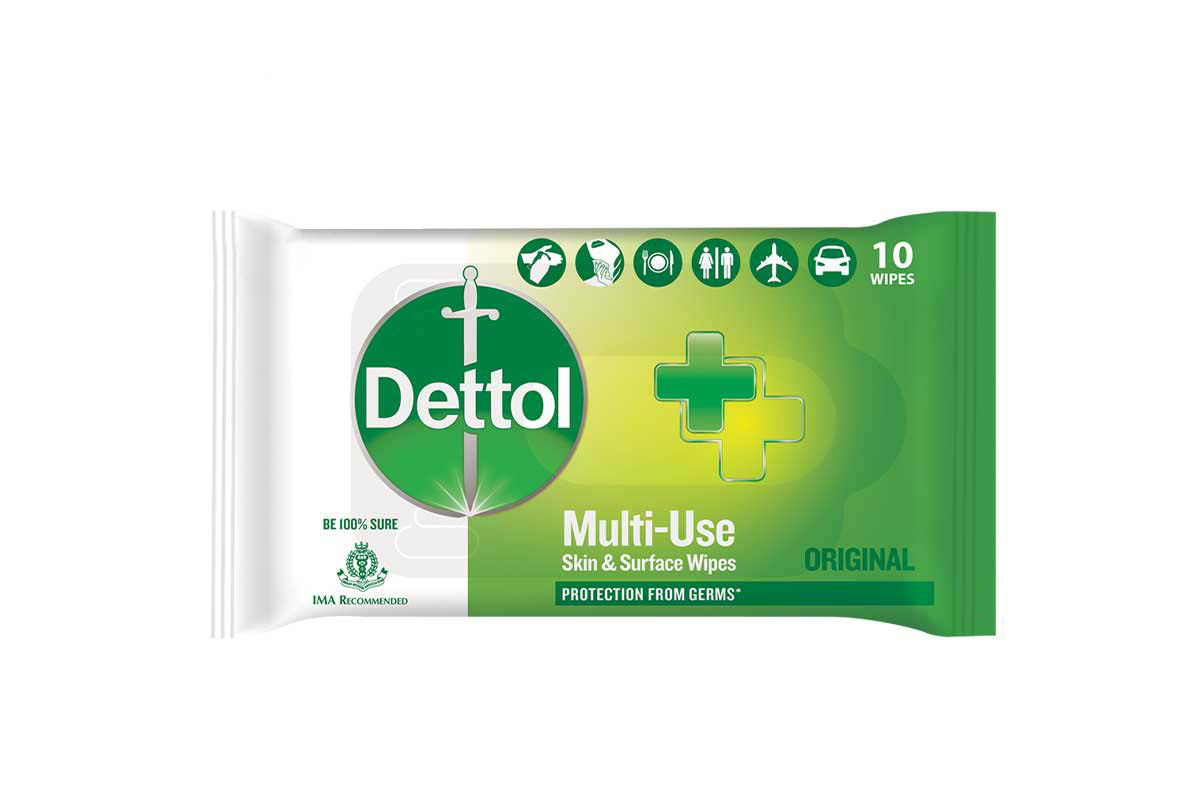 DETTOL ORIGINAL 10 WIPES - Milano Pharmacy