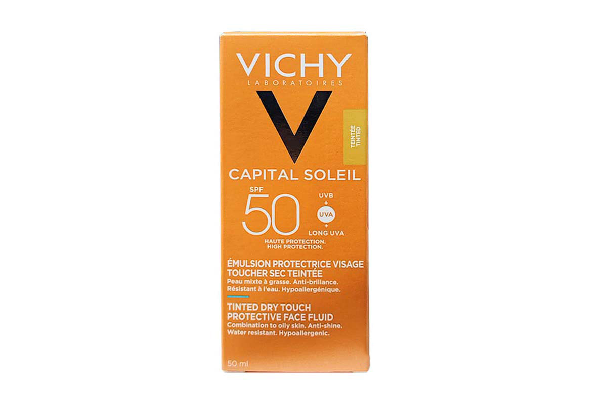 VICHY CAPITAL SOLEIL FACE BB TINTED DRY TOUCH SPF 50  50 ML - Milano Pharmacy