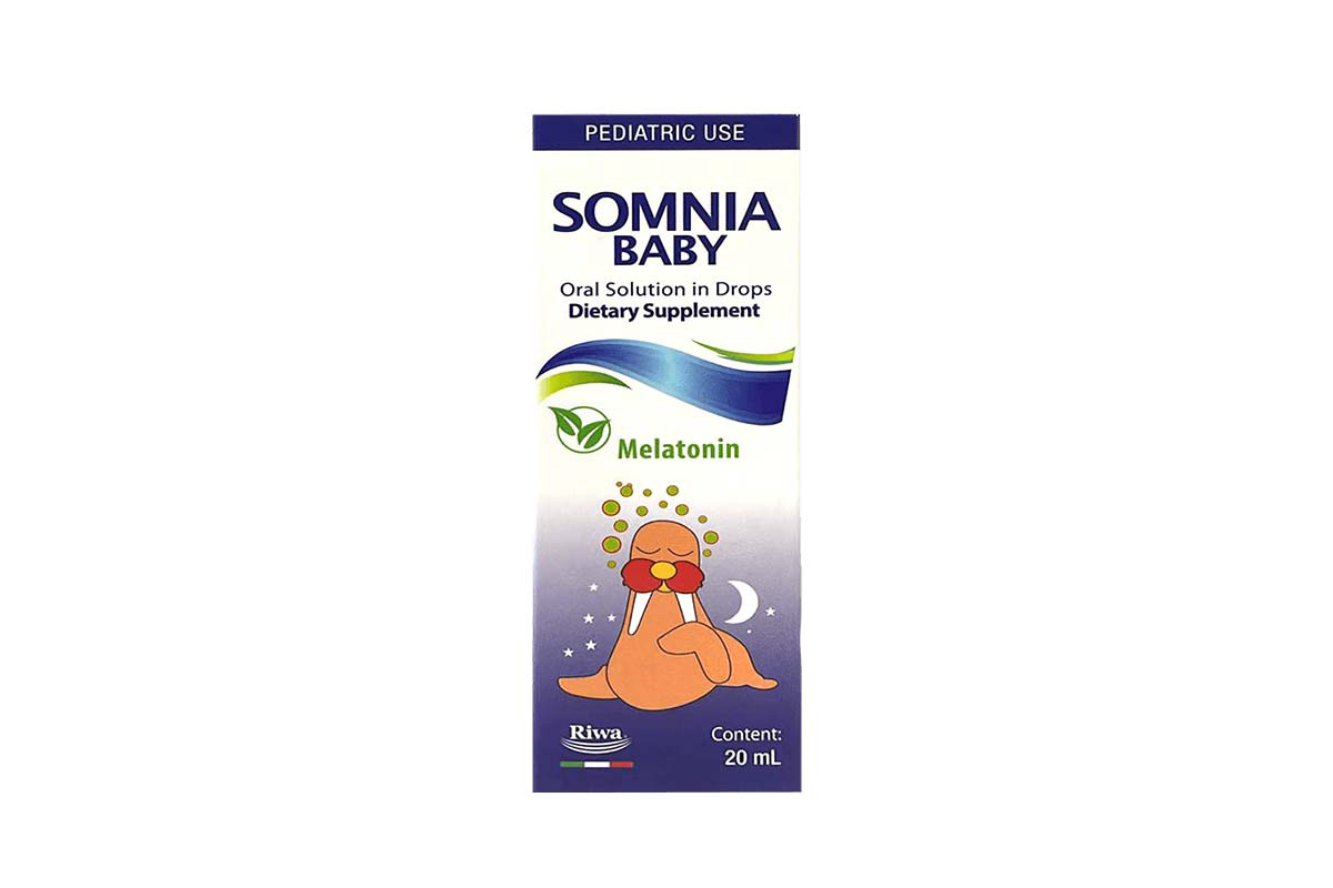 RIWA SOMNIA BABY ORAL SOLUTION MELATONIN  IN DROPS 20 ML - Milano Pharmacy