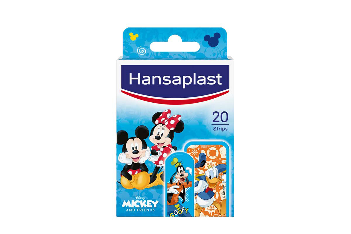 HANSAPLAST MICKEY AND FRIENDS 20 STRIPS - Milano Pharmacy