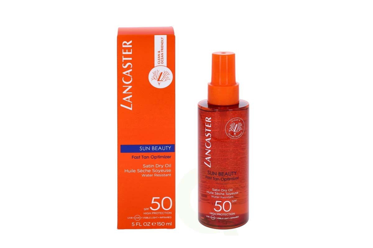 LANCASTER SUN BEAUTY FAST TAN OPTIMIZER DRY OIL SPF 50 150 ML - Milano Pharmacy