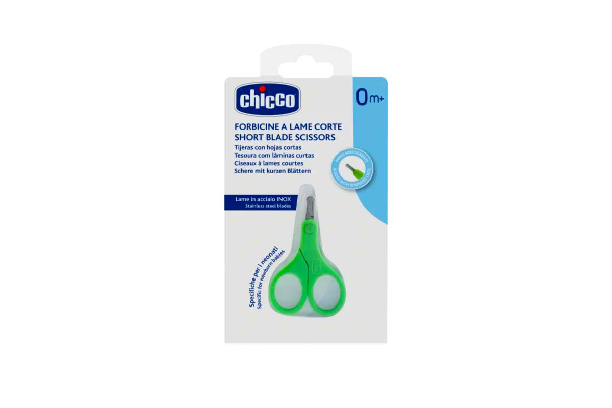 CHICCO SHORT BLADE SCISSORS 0 MONTHS PLUS 1 PCS - Milano Pharmacy