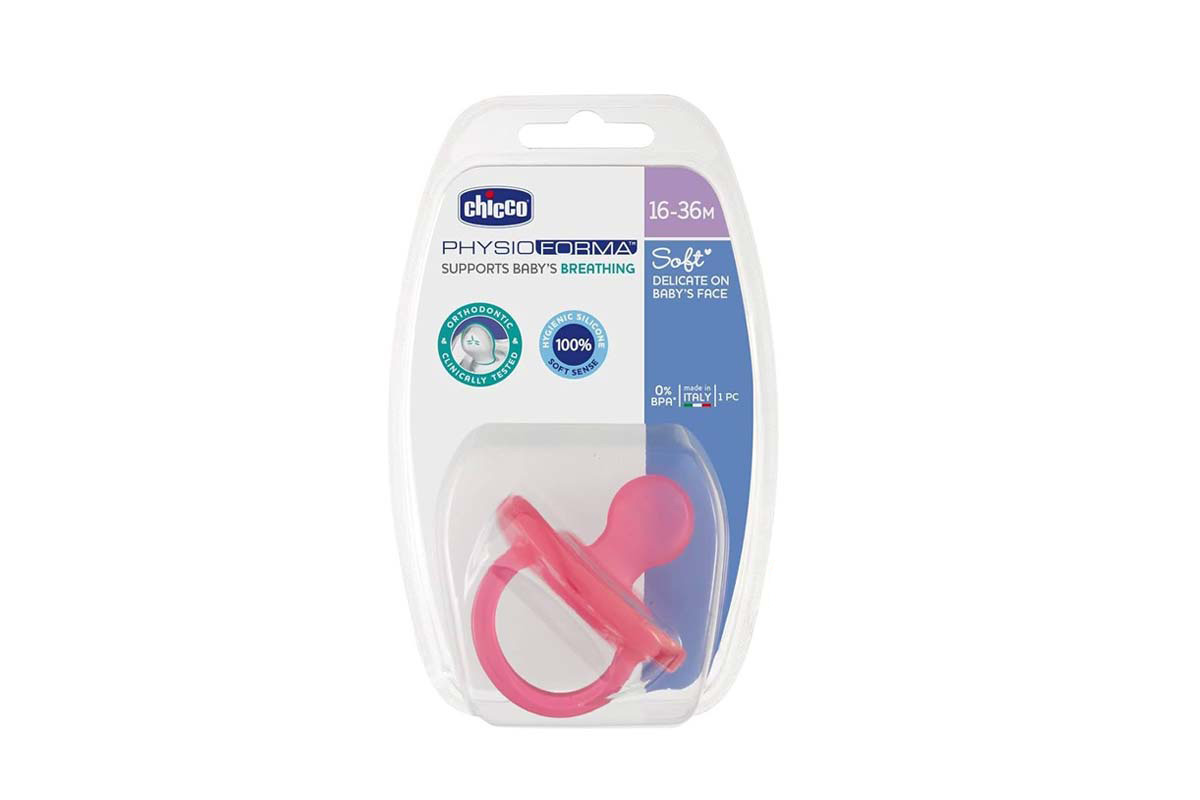 CHICCO PACIFIER PHYSIO FORMA BREATHING SOFT PINK 16 TO 36 MONTHS 1 PCS - Milano Pharmacy