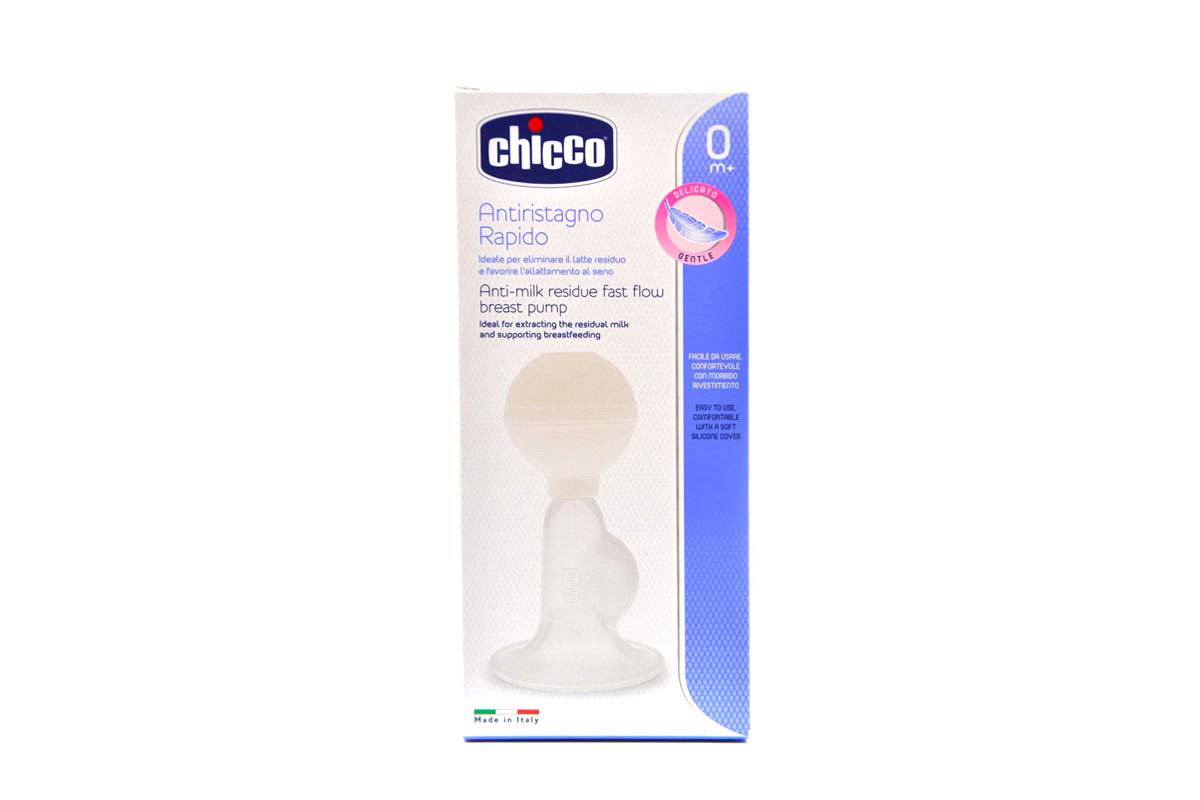 CHICCO ANTI MILK RESIDUE FAST FLOW BREAST PUMP 0 MONTHS PLUS - Milano Pharmacy