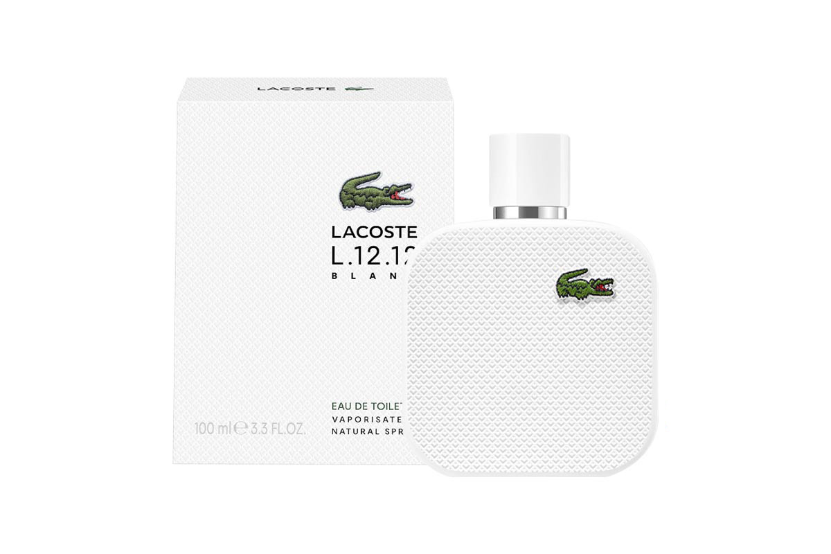 LACOSTE L.12.12 BLANC EAU DE TOILETTE SPRAY FOR MEN 100 ML - Milano Pharmacy