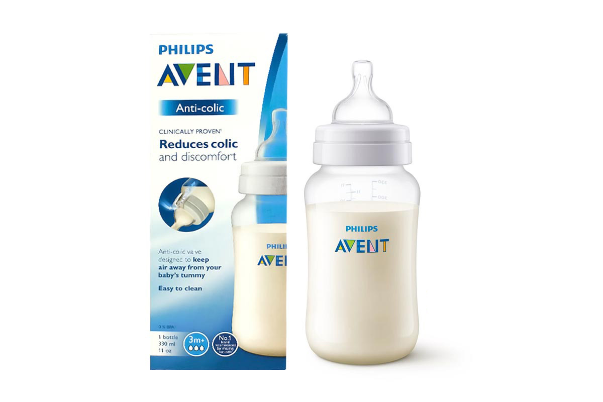 PHILIPS AVENT ANTI REDUCES COLIC FEEDING BOTTLE 3 MONTHS PLUS 330 ML - Milano Pharmacy