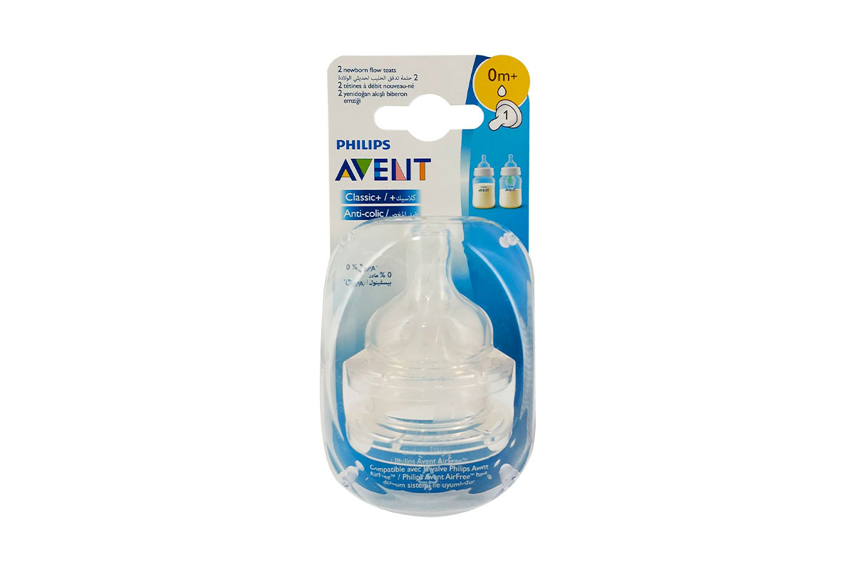 PHILIPS AVENT CLASSIC ANTI COLIC 2 NEWBORN FLOW TEATS 0 MONTHS PLUS - Milano Pharmacy