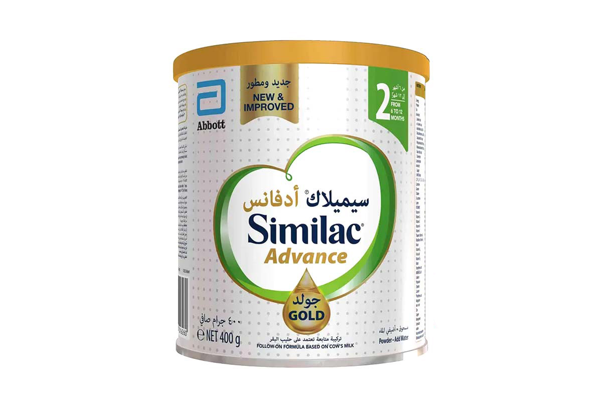 SIMILAC ADVANCE  GOLD NO 2 FROM 6 TO 12 MONTHS 400 GM - Milano Pharmacy