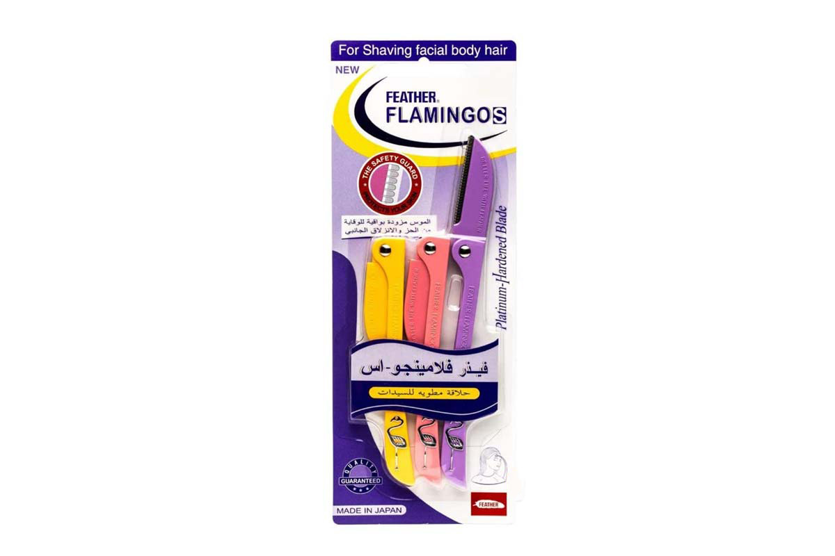 FEATHER FLAMINGO PLATINUM HARDENED BLADE 3 PCS - Milano Pharmacy