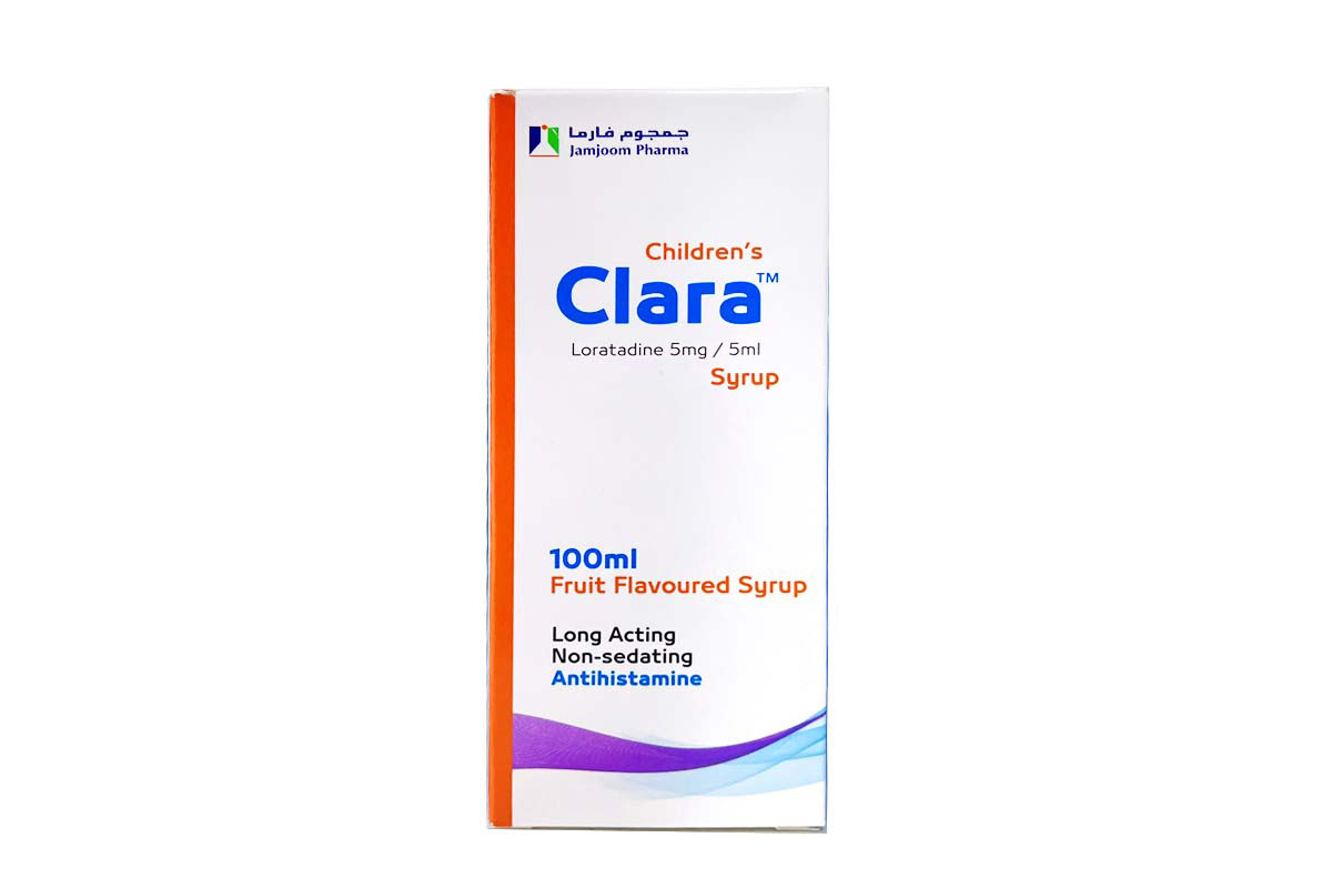 CLARA CHILDRENS 5MG 5ML SYRUP 100 ML - Milano Pharmacy