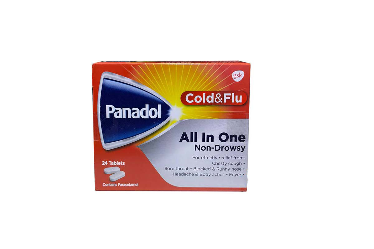 PANADOL COLD AND FLU ALL IN ONE 24 CAPLETS - Milano Pharmacy