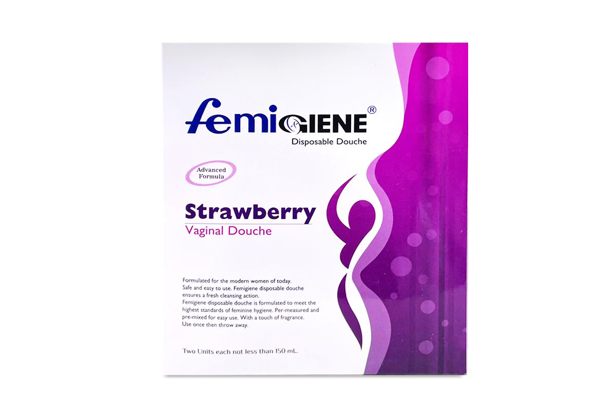 FEMIGIENE STRAWBERRY VAGINAL DOUCHE 2X150 ML - Milano Pharmacy