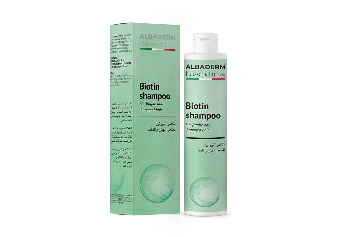 ALBADERM BIOTIN AND ROSEMARY SHAMPOO FOR DAMAGED HAIR 200 ML - Milano Pharmacy