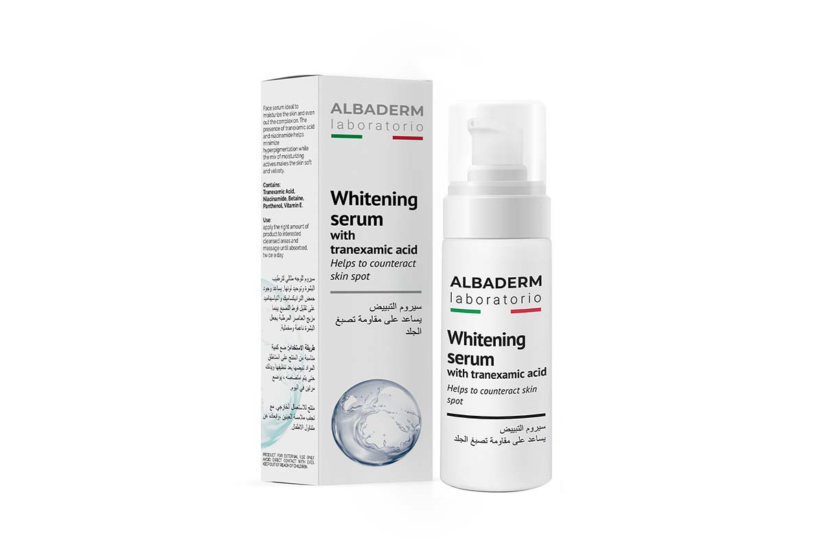 ALBADERM WHITENING SERUM WITH TRANEXAMIC ACID AND NIACINAMIDE 30 ML - Milano Pharmacy