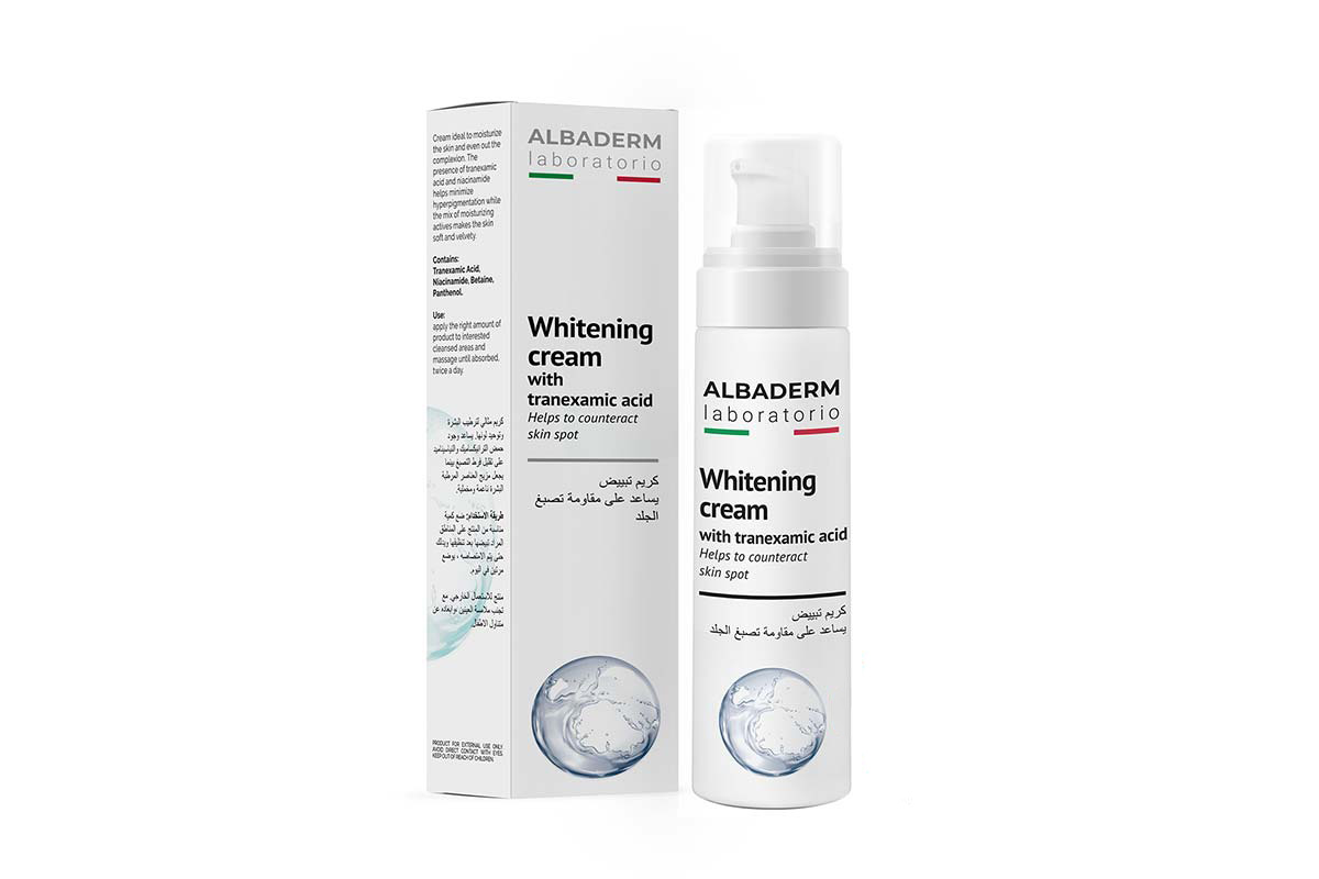 ALBADERM WHITENING CREAM WITH TRANEXAMIC ACID AND NIACINAMIDE 50 ML - Milano Pharmacy