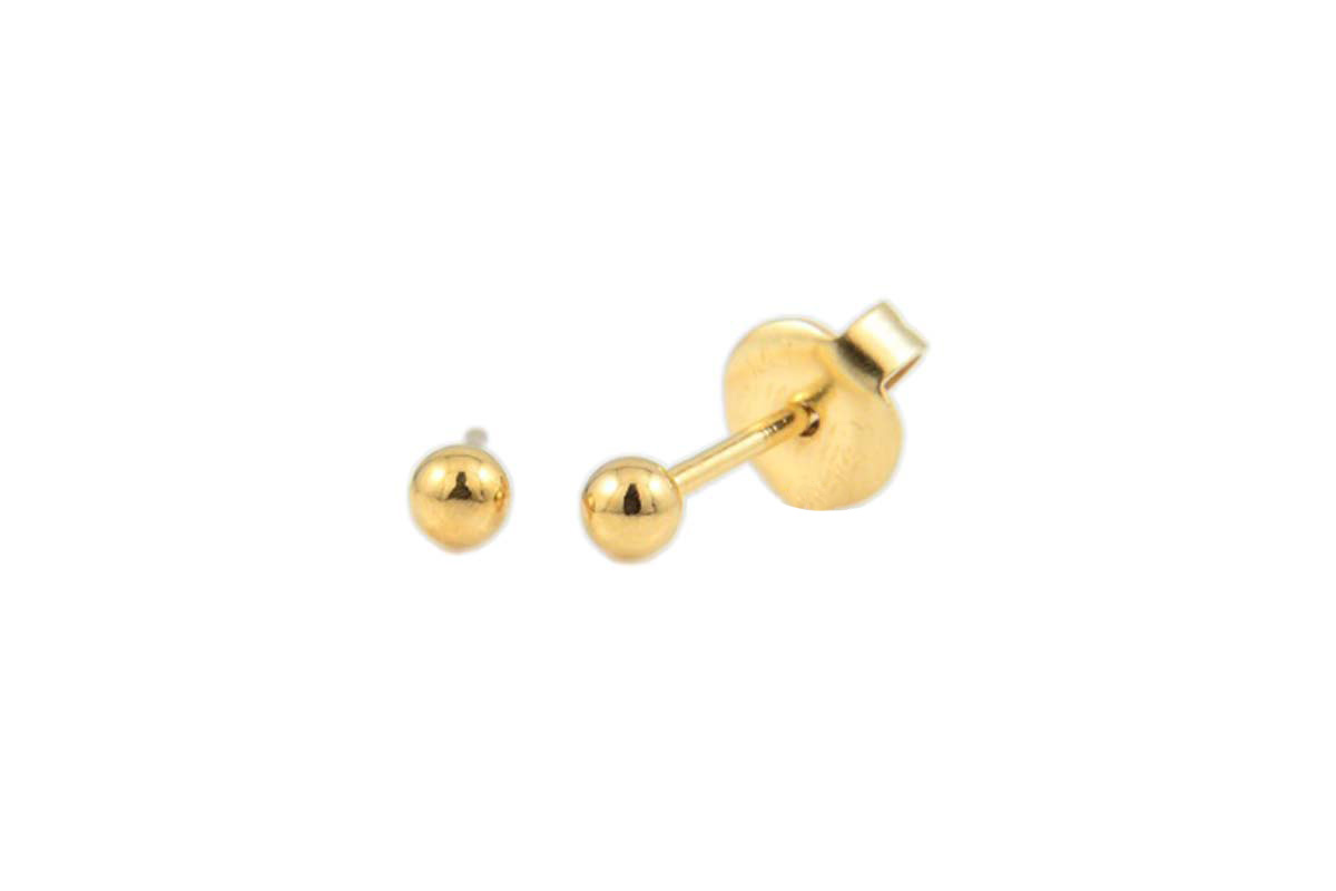 PRIMED EAR PIERCING 24-300 G/P 3MM BALL GOLD - Milano Pharmacy