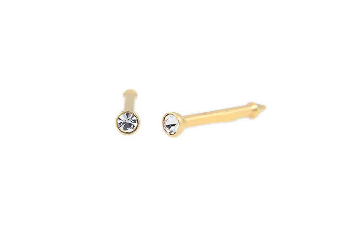 PRIMED NOSE PIERCING STAINLESS AND GOLD 18-204 - Milano Pharmacy