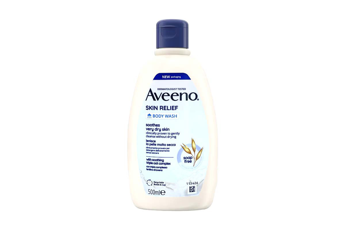 AVEENO SKIN RELIEF BODY WASH SOOTHES VERY DRY SKIN SOAP FREE 500 ML - Milano Pharmacy