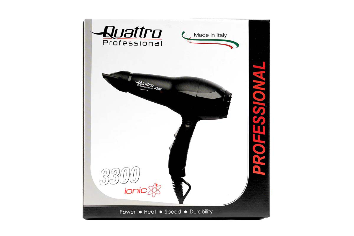QUATTRO PROFESSIONAL HAIR DRYER 3300 IONIC - Milano Pharmacy