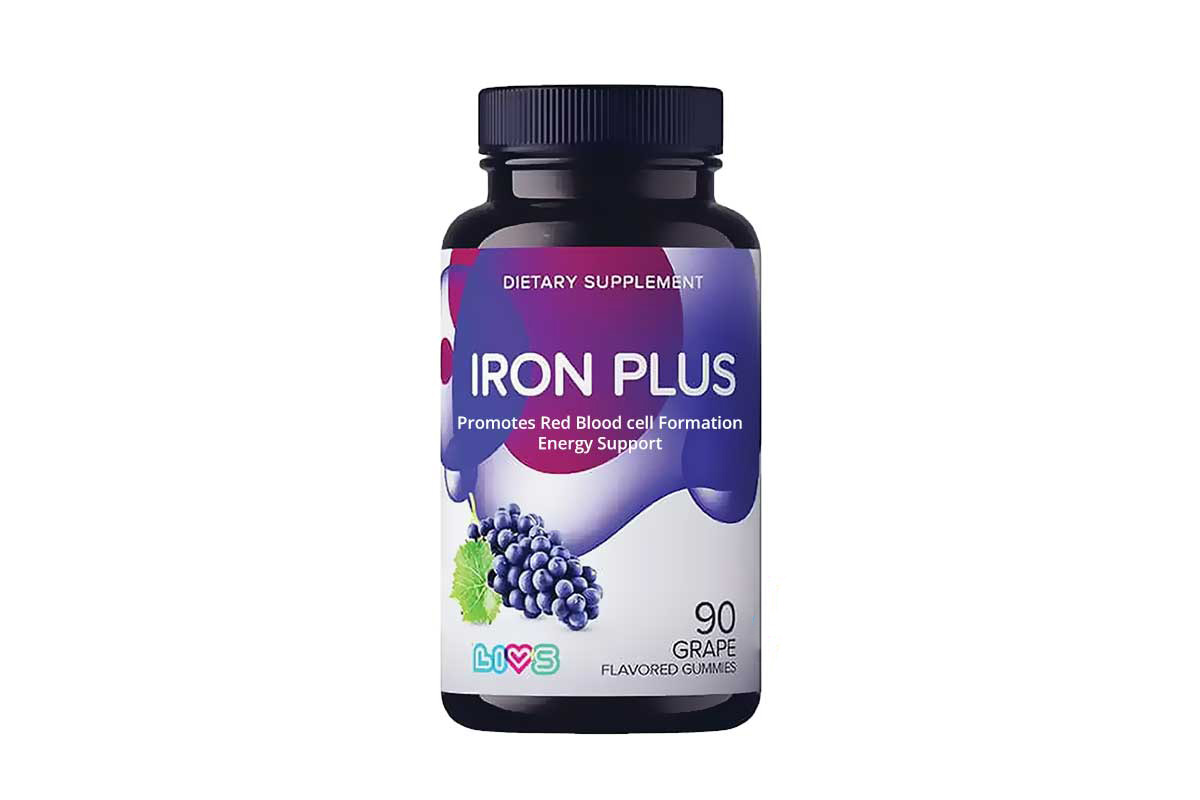 LIVS IRON PLUS GRAPE FLAVORED 90 GUMMIES - Milano Pharmacy