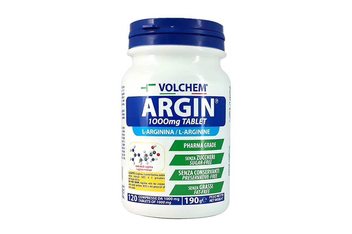 VOLCHEM ARGIN L ARGININE 1000MG 120 TABLET - Milano Pharmacy